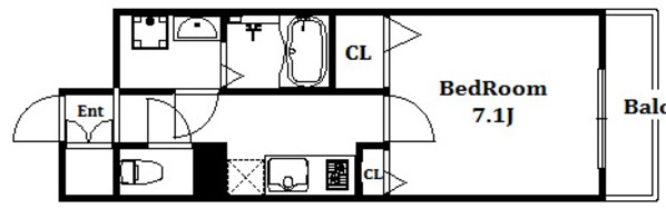 元町駅 徒歩5分 7階の物件間取画像